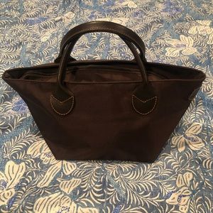 Herve Chapelier Brown Nylon Handbag. LIKE NEW.